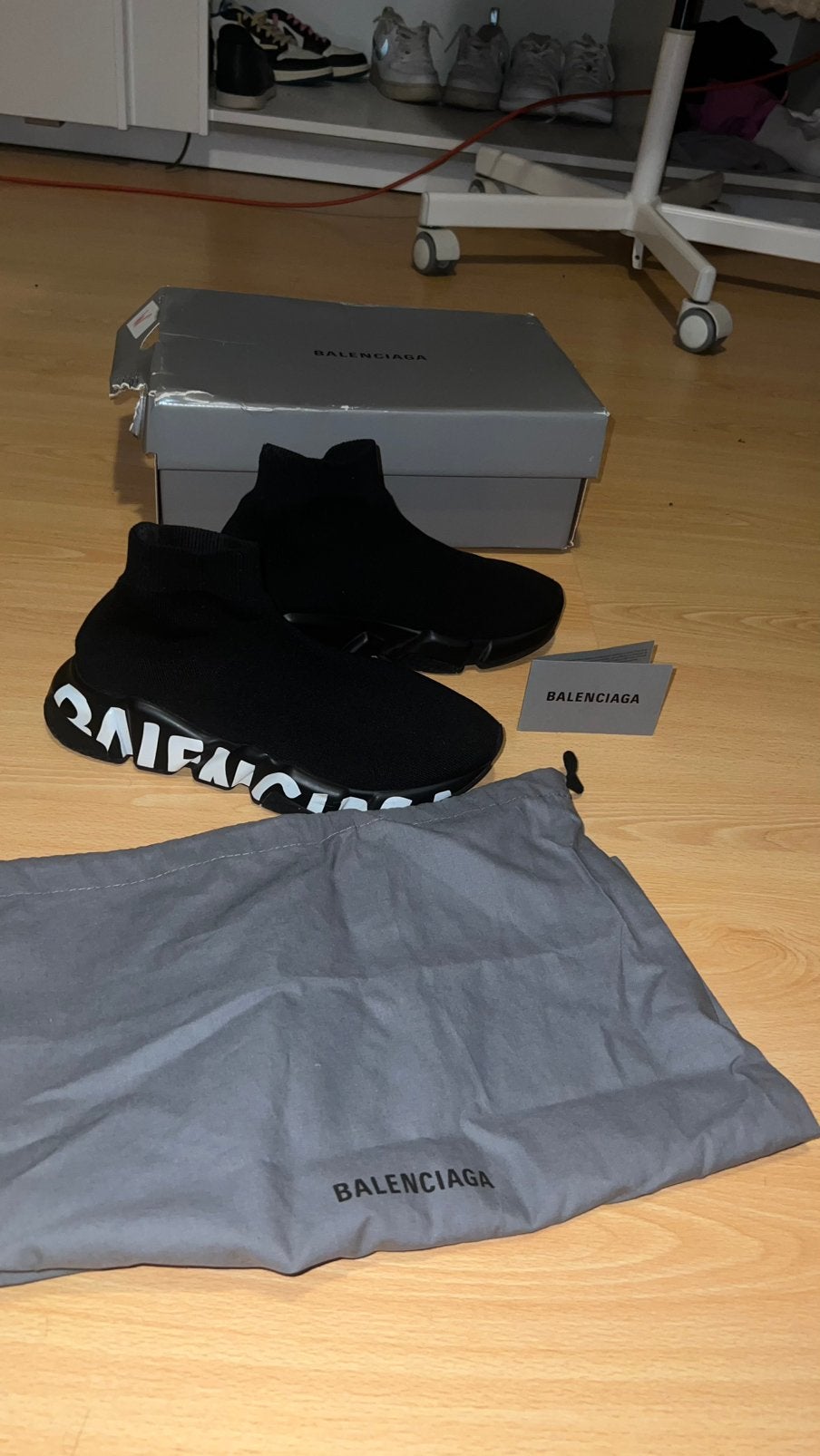 balenciaga Sneakers origineel met doos, dust bag en bon, Zwart, Ophalen of Verzenden, Sneakers of Gympen, Zo goed als nieuw