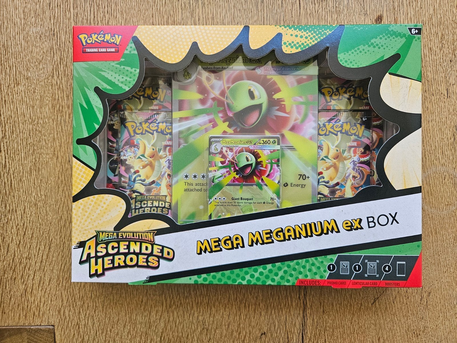 Mega Meganium EX Box Ascended Heroes, Ophalen of Verzenden, Nieuw, Booster, Foil