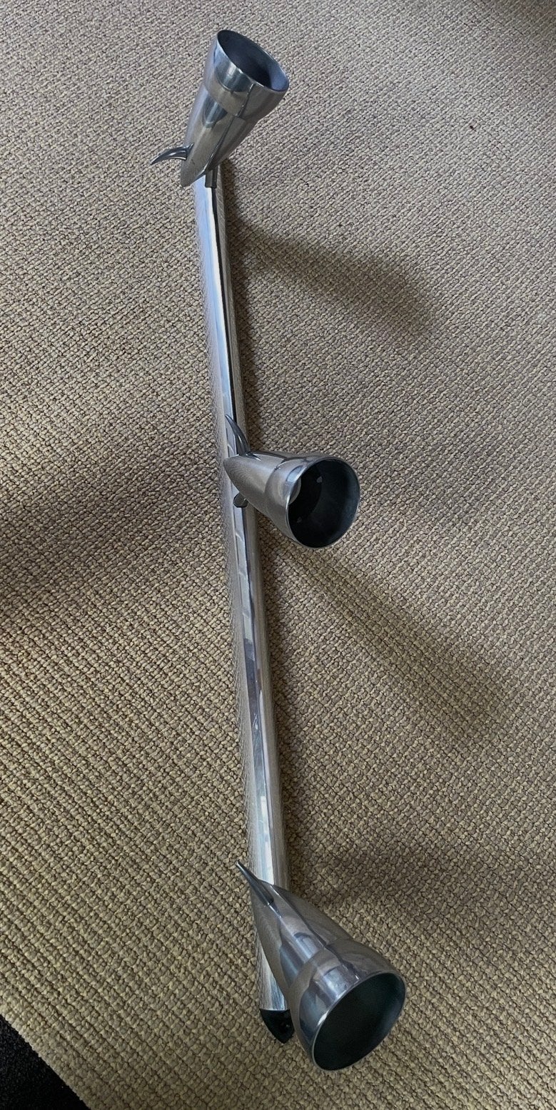 Vintage Ikea "Bor" Plafondspot - Verner Panton & Ettore Sott, Gebruikt, Overige fittingen, IKEA, Zilver