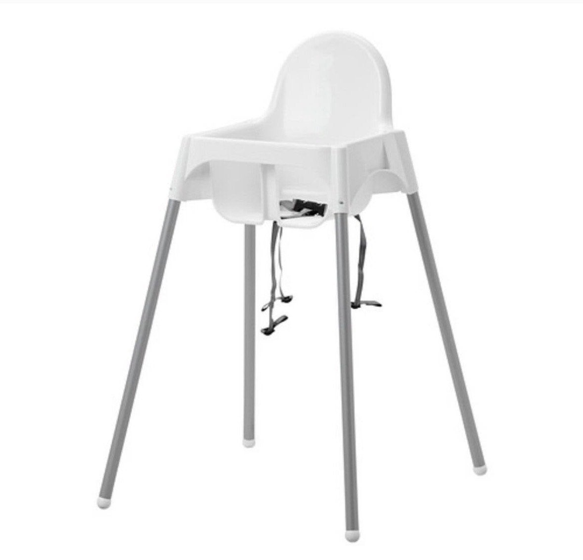 IKEA Antilop Kinderstoel - Wit met Gordel, Ophalen of Verzenden, Zo goed als nieuw, Overige typen, Afneembaar eetblad