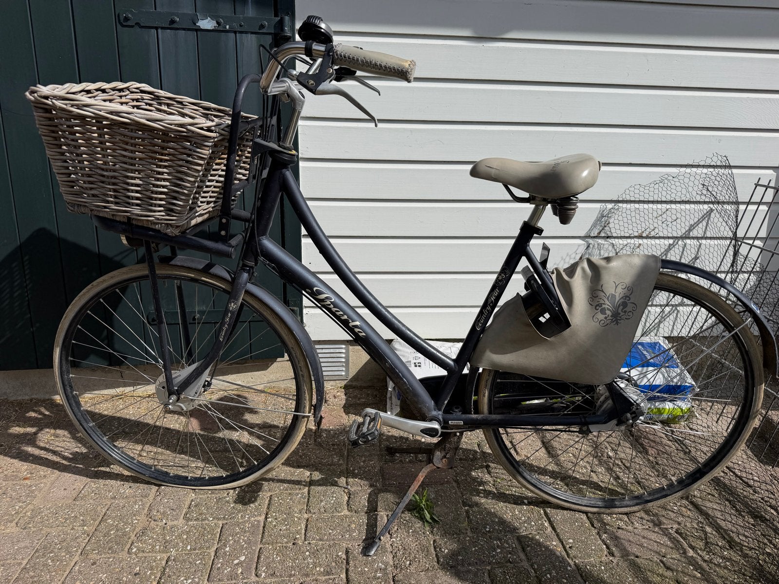 Opknappertje mooie blauwe Gazelle fiets, Velgrem, Ophalen of Verzenden, Gazelle, 53 tot 56 cm
