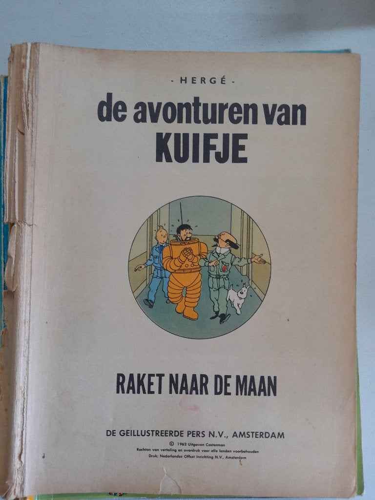 Stripboeken Kuifje, Meerdere stripboeken, Ophalen of Verzenden, Gelezen, Hergé