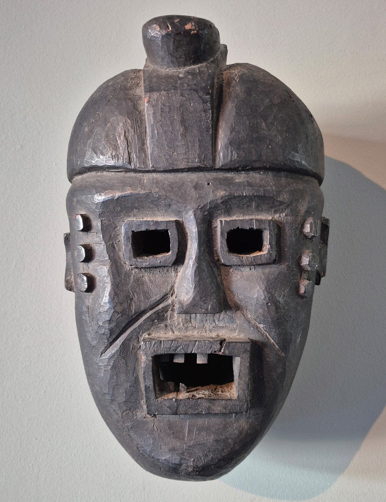 Museumstuk - Authentiek Widekum masker - 35 cm, Antiek en Kunst, Hout, Afrika, Masker, Handgemaakt