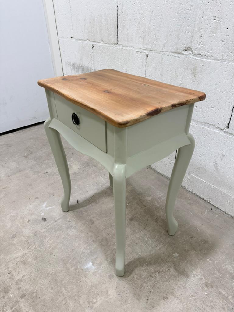 Sidetable / bijzettafel met lade, Hout, Ophalen, Minder dan 50 cm, Zo goed als nieuw, Landelijk, Modern