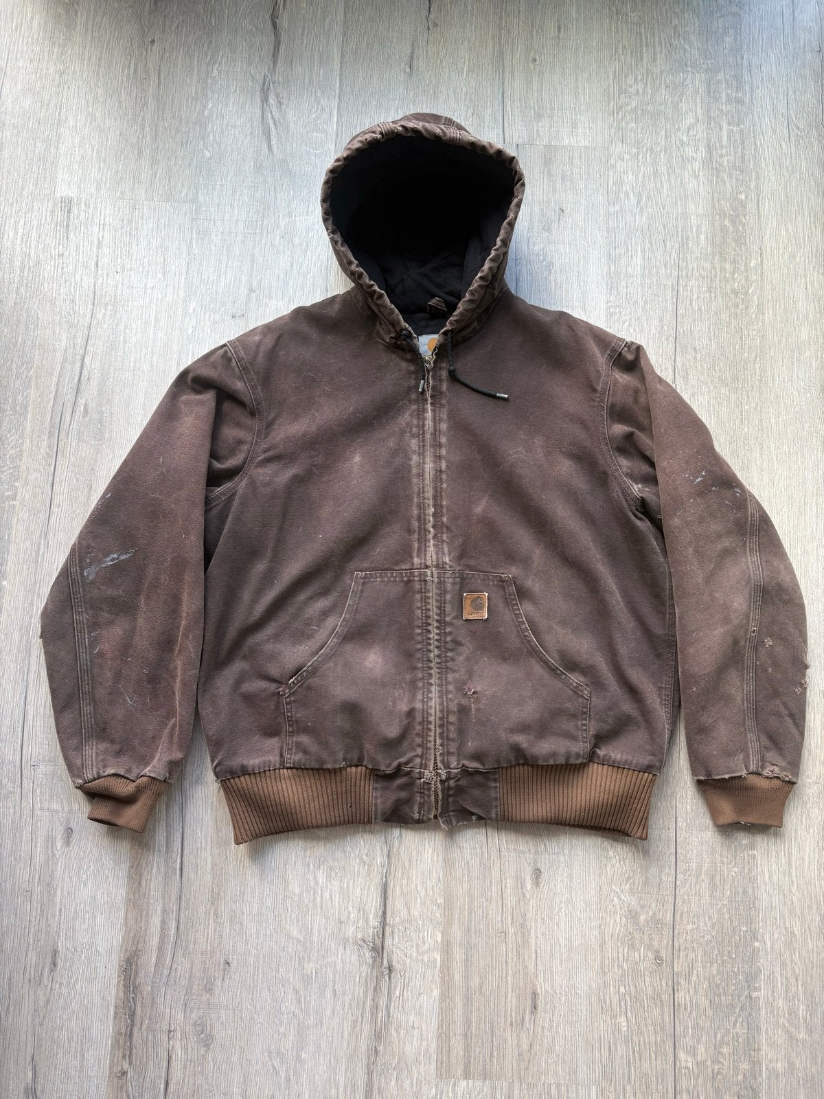 Carhartt Detroit Jacket - Bruin - Maat M, Kleding | Heren, Jassen | Winter, Ophalen of Verzenden, Gedragen, Maat 48/50 (M), Bruin