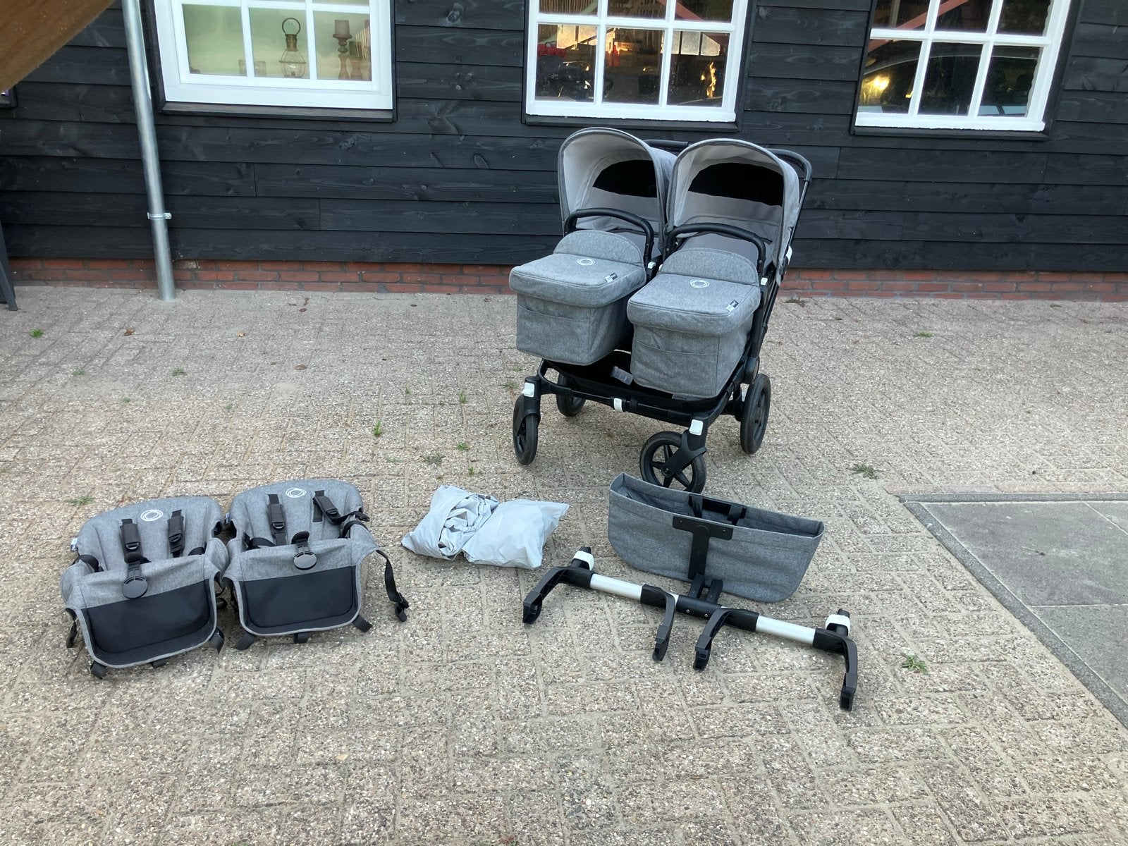 Bugaboo Donkey 3 Duo Kinderwagen - Grijs, Ophalen, Gebruikt, Combiwagen, Duowagen