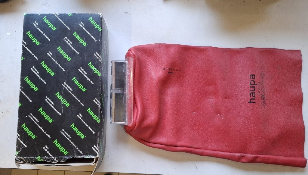 Mespatroontrekker, Met handschoen, Rood leer, NH00 - 3, Doe-het-zelf en Verbouw, Elektra en Kabels, Ophalen of Verzenden, Nieuw