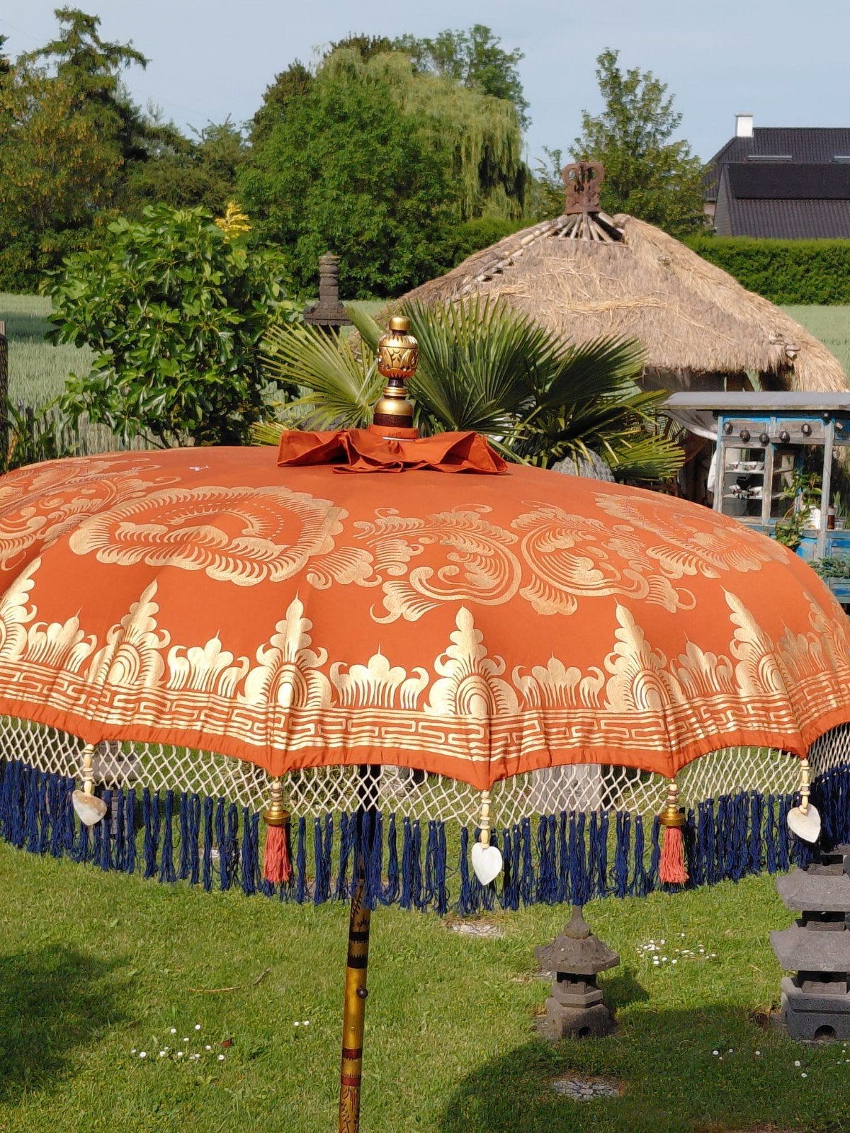 Ibiza parasol - Bali parasol terra cotta, Ophalen, Www.ibizasfeer.nl, Nieuw, Info@ibizasfeer.nl