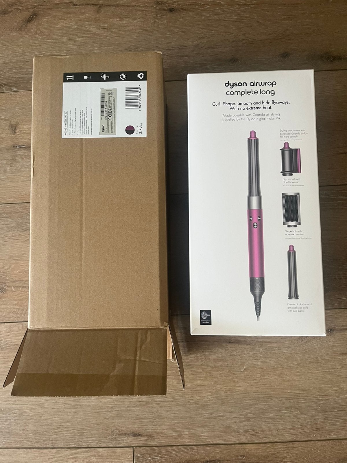 Dyson multistyler complete long fuchsia, Ophalen of Verzenden, Zo goed als nieuw, Krultang of Stijltang