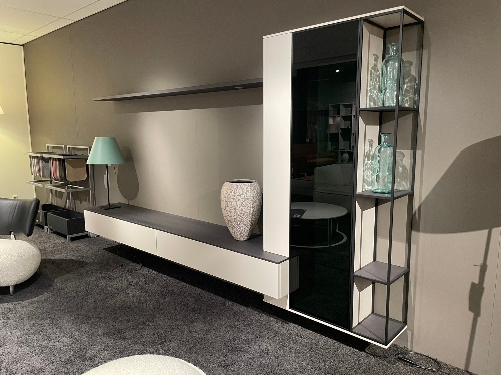 Interstar 218-30 wandmeubel van € 8330,- voor €6285,-, Ophalen, Minder dan 100 cm, 25 tot 50 cm, Glas