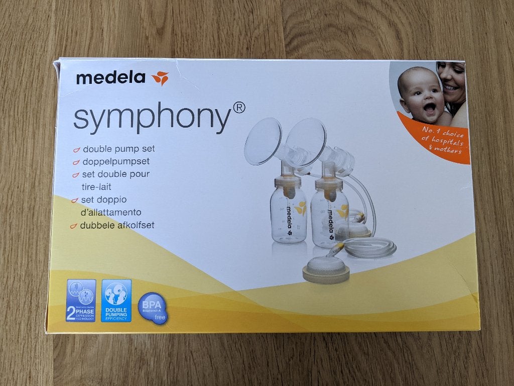 Dubbele afkolfset - Medela Symphony, Kinderen en Baby's, Babyvoeding en Toebehoren, Medela, Borstkolf, Ophalen of Verzenden, Zo goed als nieuw