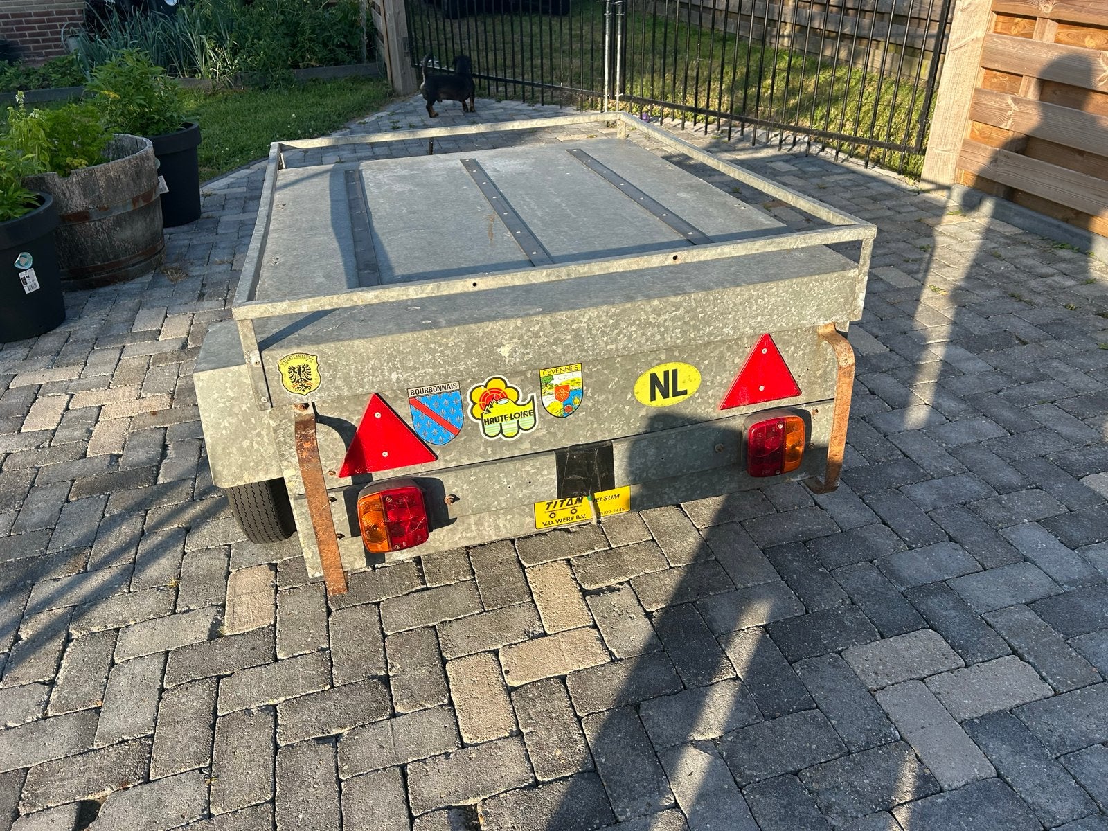 Compacte aanhangwagen met deksel - Ideaal voor klussen, Ophalen, Gebruikt
