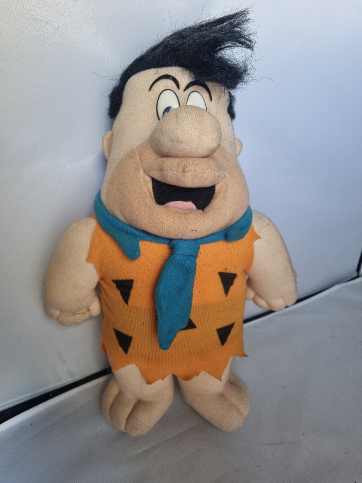 Vintage Fred Flintstone Knuffel (1994), Oranje, Gebruikt, Overige merken, Overige karakters