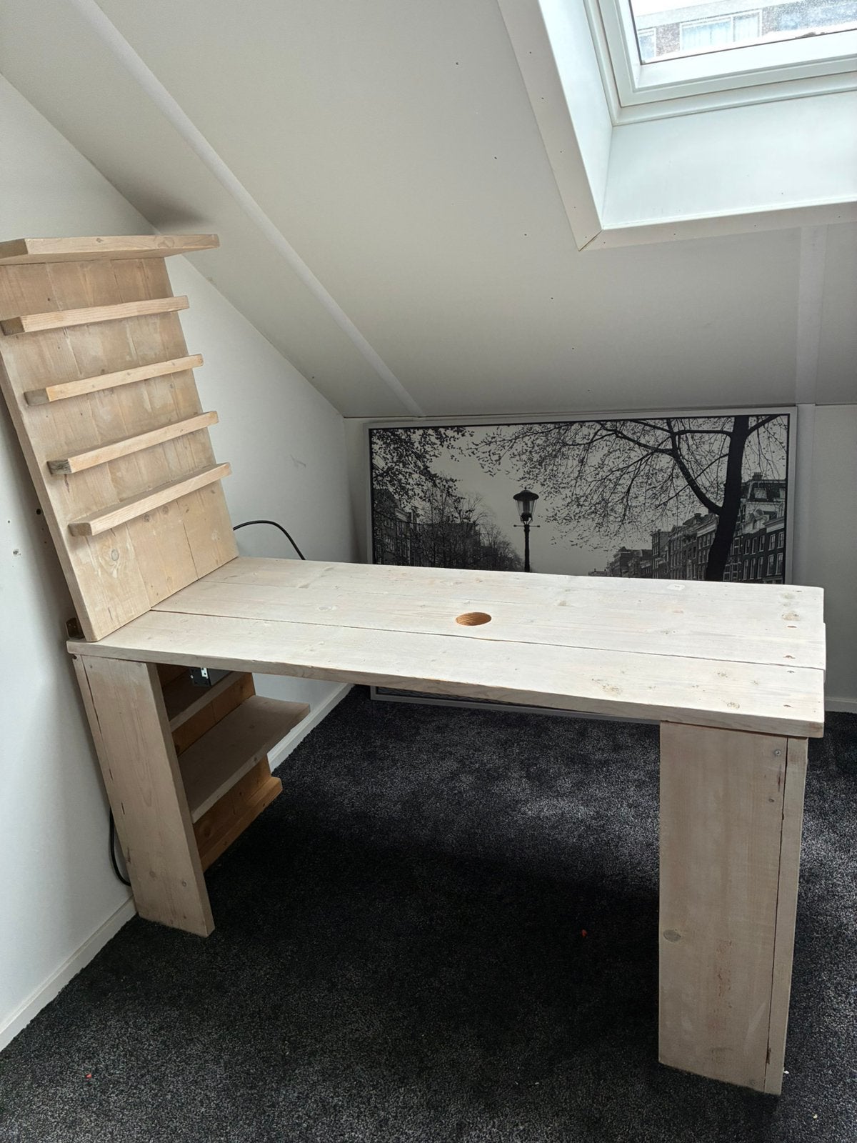 Nageltafel stijgerhout, Ophalen