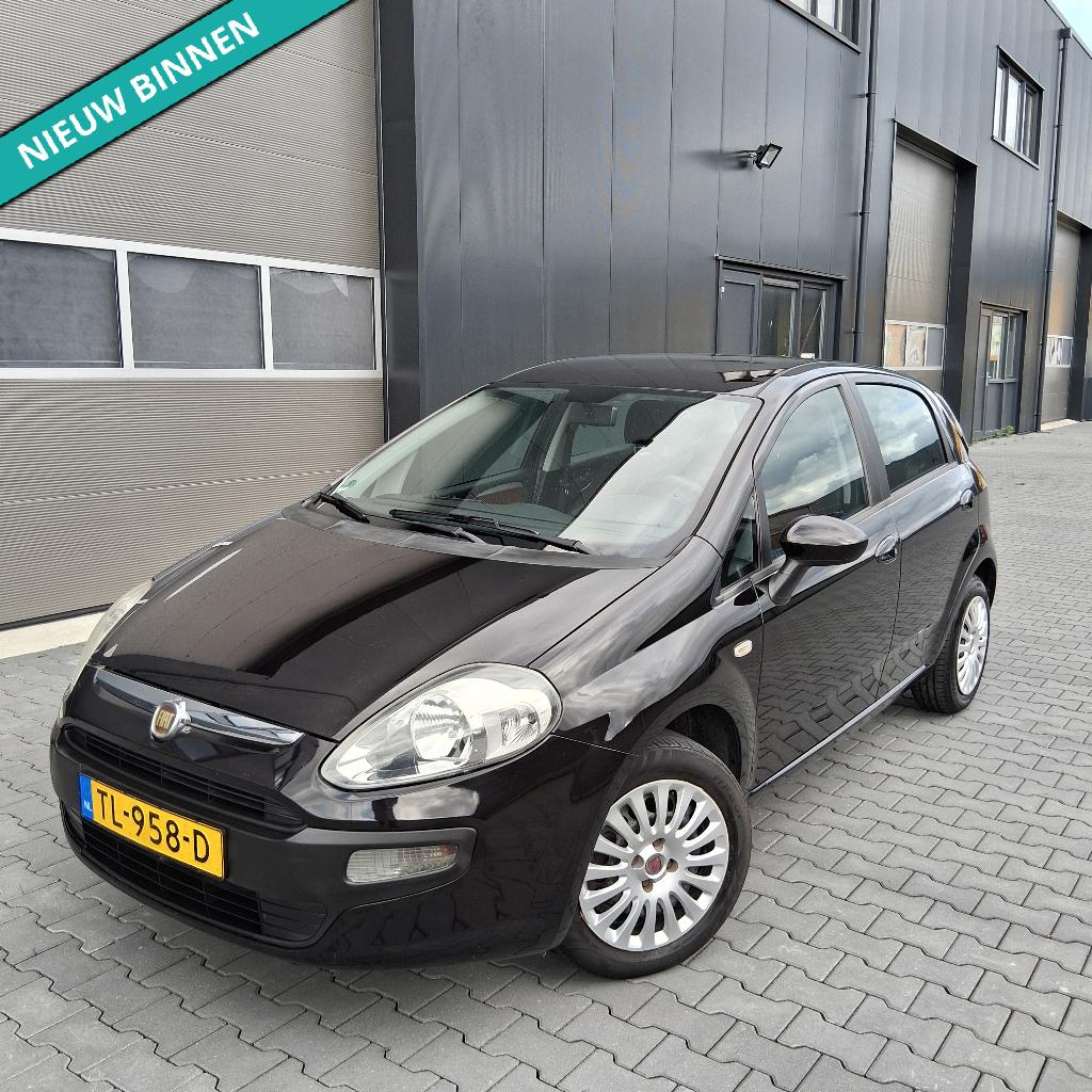 Fiat Punto EVO 1.4 Dynamic|5DR |NWAPK |Service|Airco|ANDROID, Euro 5, Stof, 40 €/maand, Zwart