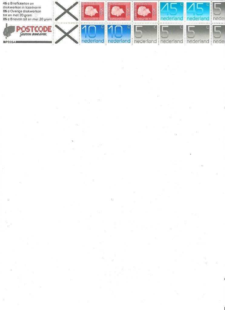 PB 26 A. Cijfer. Postfris, Postzegels en Munten, Ophalen of Verzenden, Na 1940, Postfris
