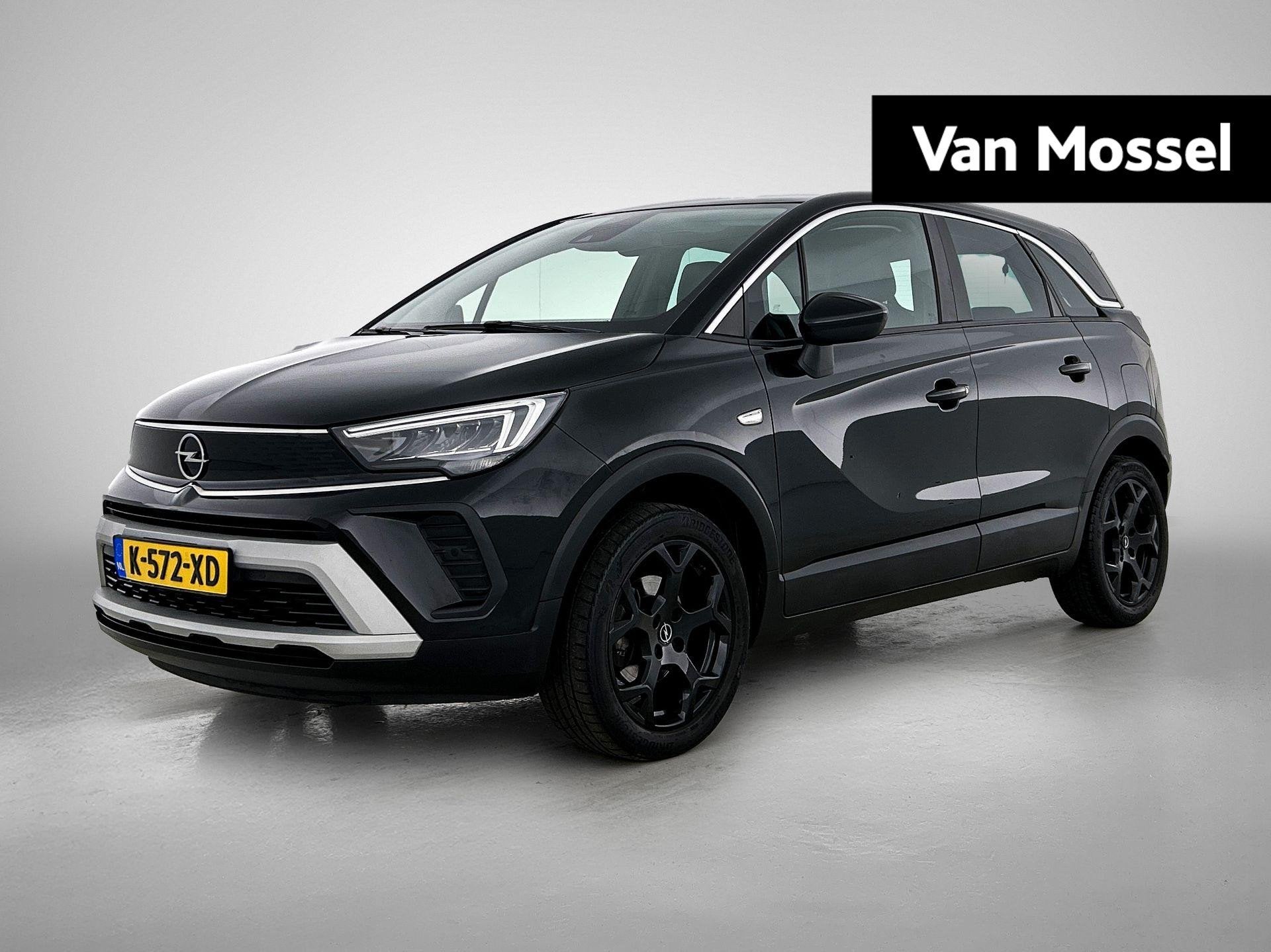 Opel Crossland 1.2 Turbo Elegance | Trekhaak | Carmera | App, 12 maanden, Gebruikt, 1199 cc, Zwart