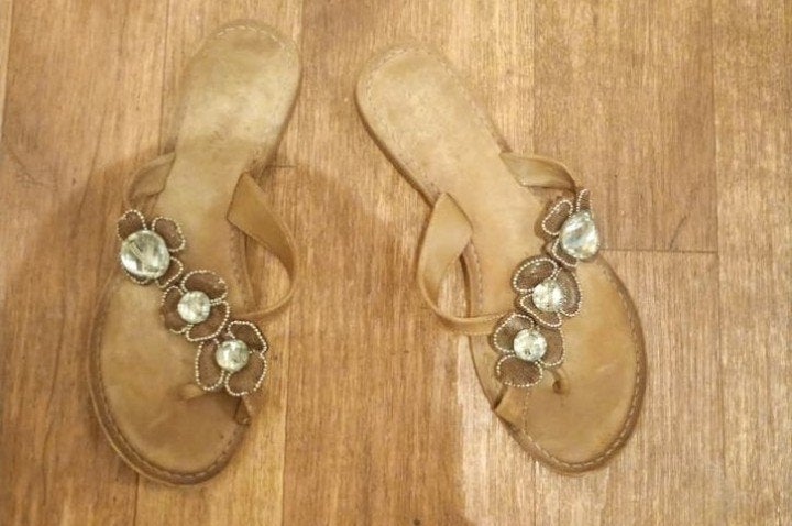 LAZAMANI leren sandalen , maat 41 , 2x aangehad, Ophalen of Verzenden, Zo goed als nieuw, Zwart, Sandalen of Muiltjes