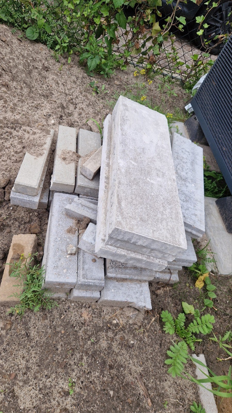 Gebruikte terrastegels en klinkers, Tuin en Terras, Tegels en Klinkers, Ophalen, Gebruikt, Overige typen, Minder dan 5 m²