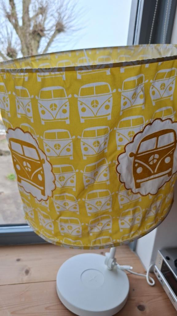 Lampenkap voor hanglamp vw bus geel, Huis en Inrichting, Overige kleuren, Rond, Ophalen of Verzenden, Zo goed als nieuw