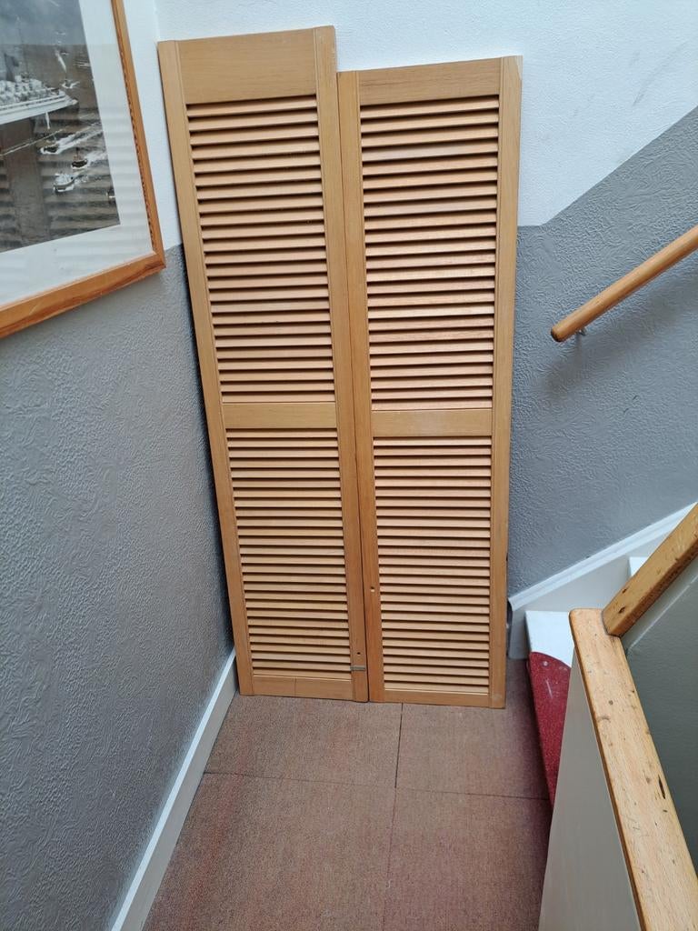 Louvere deur, Minder dan 80 cm, Binnendeur, Ophalen of Verzenden, Zo goed als nieuw