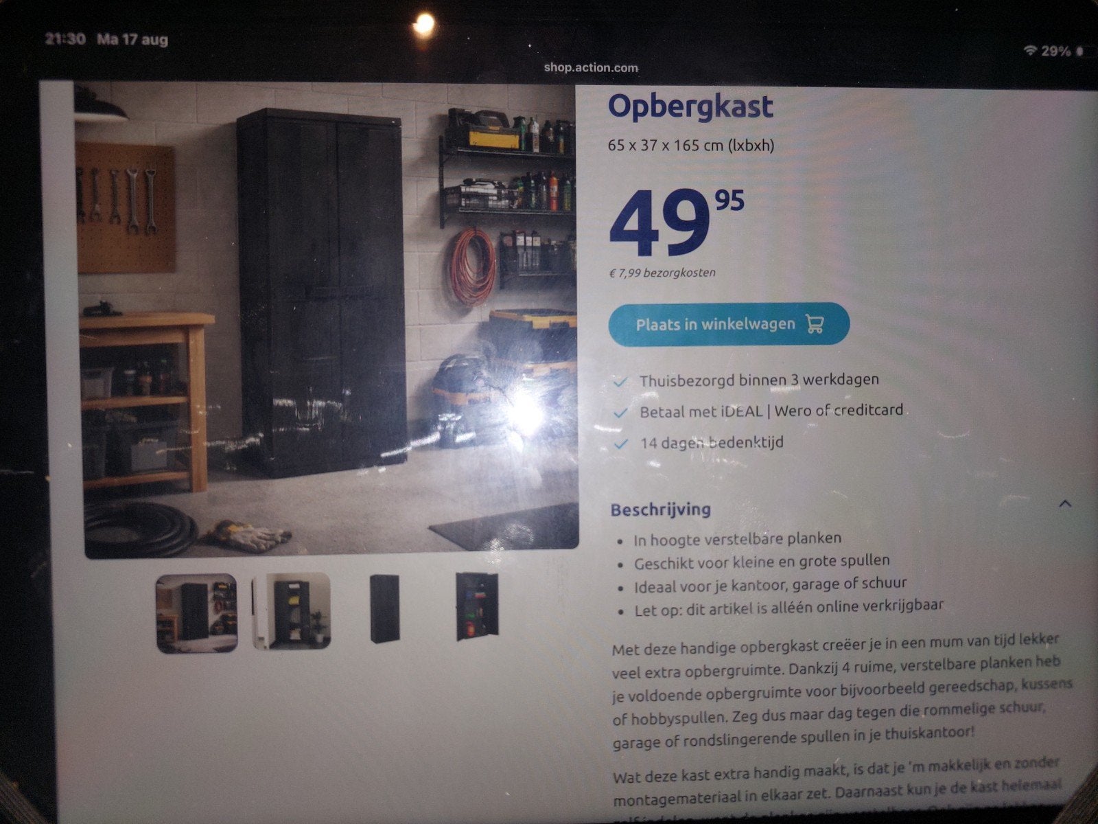 kunststof kasten zwart, Ophalen, Nieuw