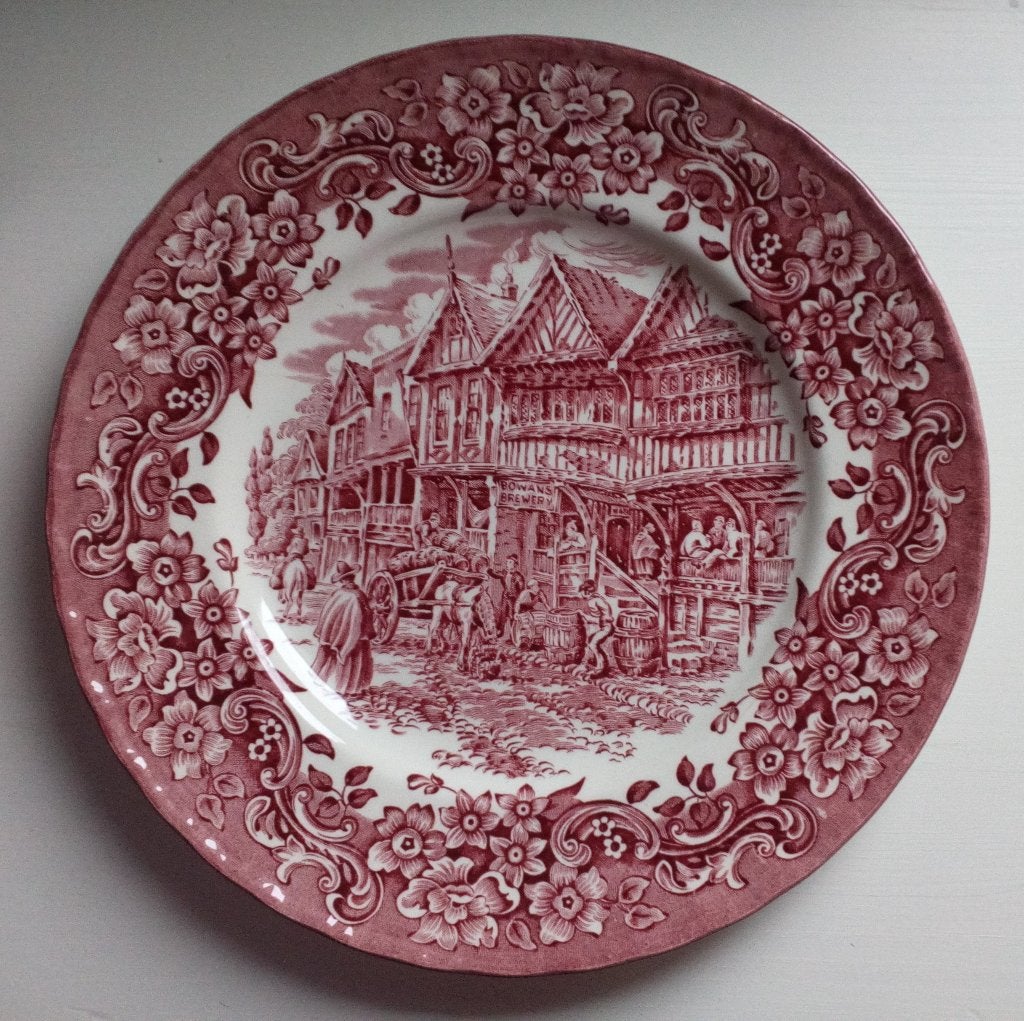 Antiek Royal Tudor Ware 17th Century England bord, Ophalen of Verzenden
