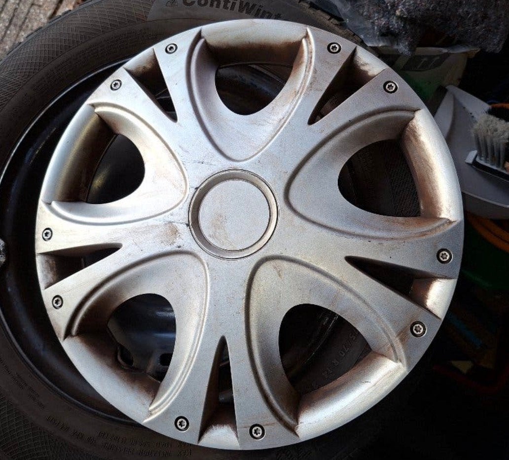 4 wieldoppen 14 inch, Auto diversen, Ophalen of Verzenden, Gebruikt