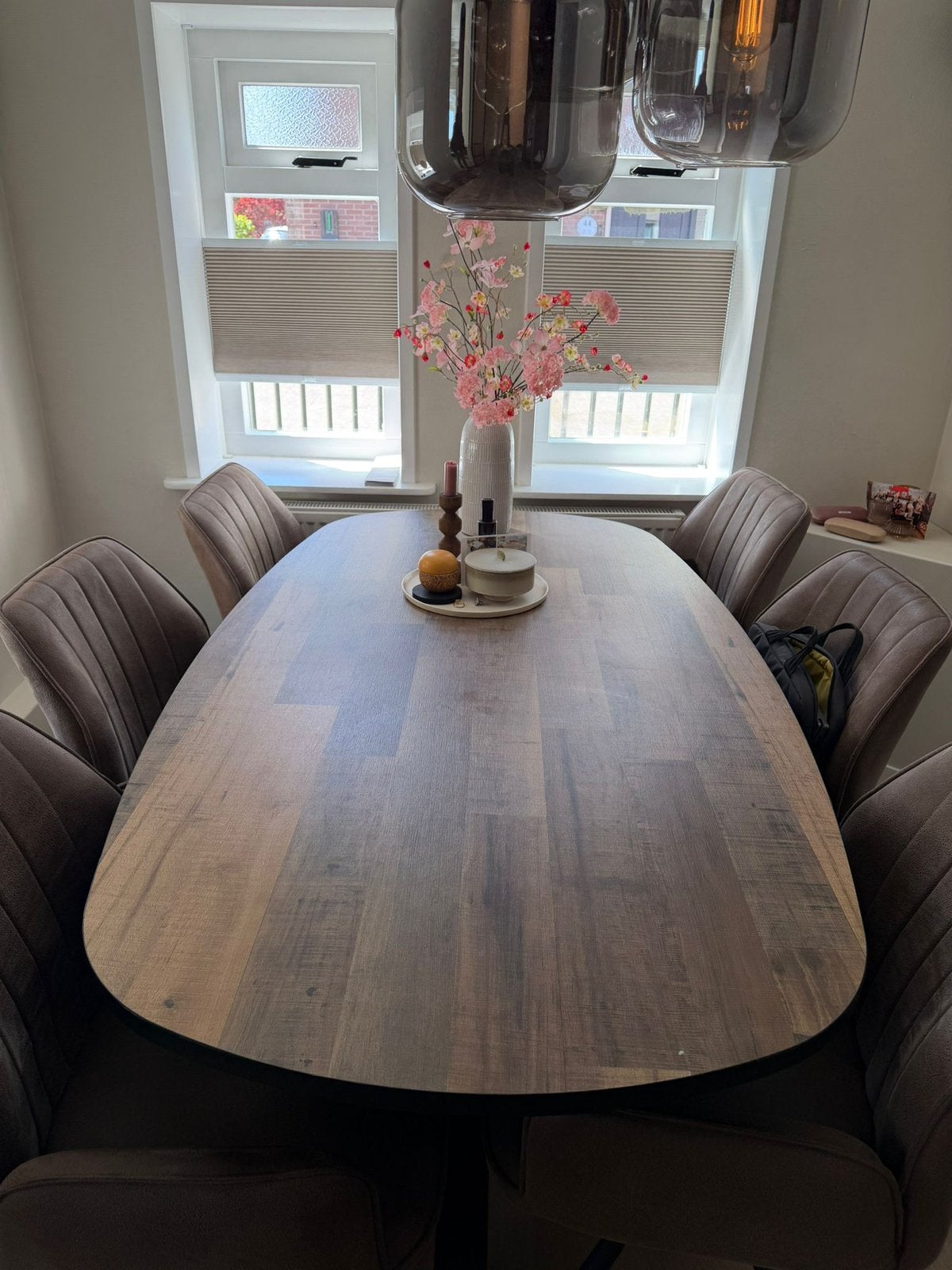 Keukentafel met x poot., Huis en Inrichting, Complete eetkamers, Ophalen, Zo goed als nieuw, 4 tot 6 stoelen