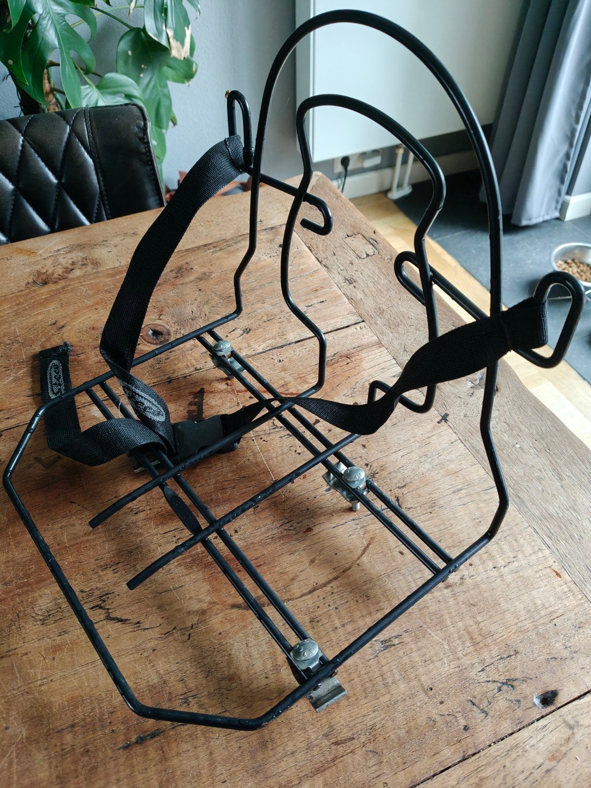 Stevige bagagedrager voor trekfiets - Zwart, Fietsen en Brommers, Fietsaccessoires | Bagagedragers, Ophalen, Gebruikt