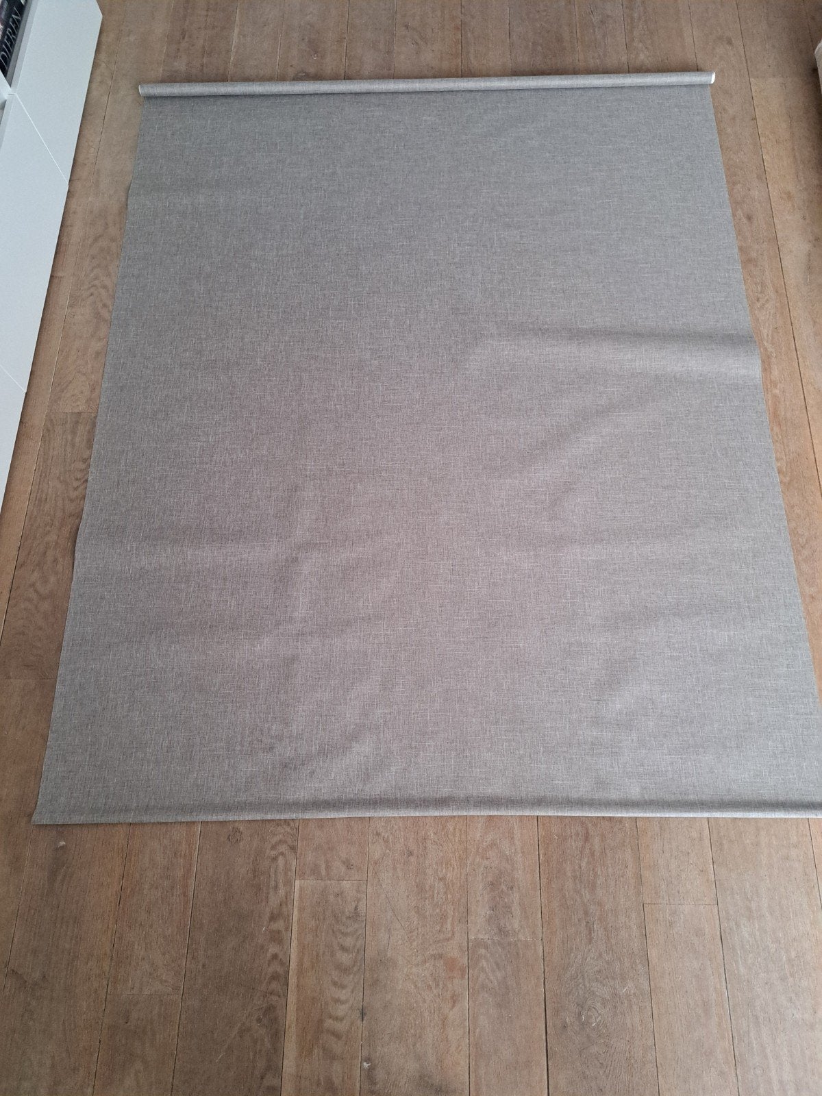 Rolgordijn taupe gemêleerd 150x190 cm, incl. bevestiging, Ophalen, Inclusief montageonderdelen, Gebruikt, Bruin