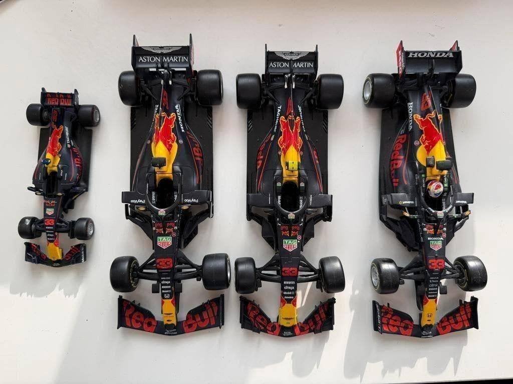 Red Bull Racing F1 Modelauto's RB13 RB14 RB16 RB16B, Ophalen of Verzenden, Zo goed als nieuw, Bburago