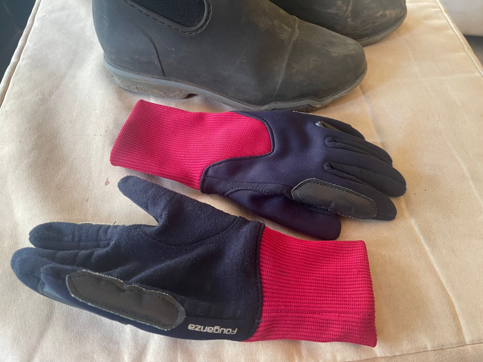 Rijhandschoenen 8- 10 jaar DECATHLON, Ophalen, Zo goed als nieuw