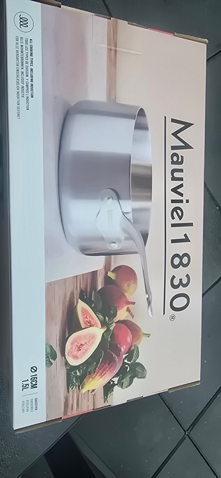 Mauviel 1830 Steelpan 16cm - Geschikt voor Inductie, Huis en Inrichting, Keuken | Potten en Pannen, Kookpan of Snelkookpan, Nieuw