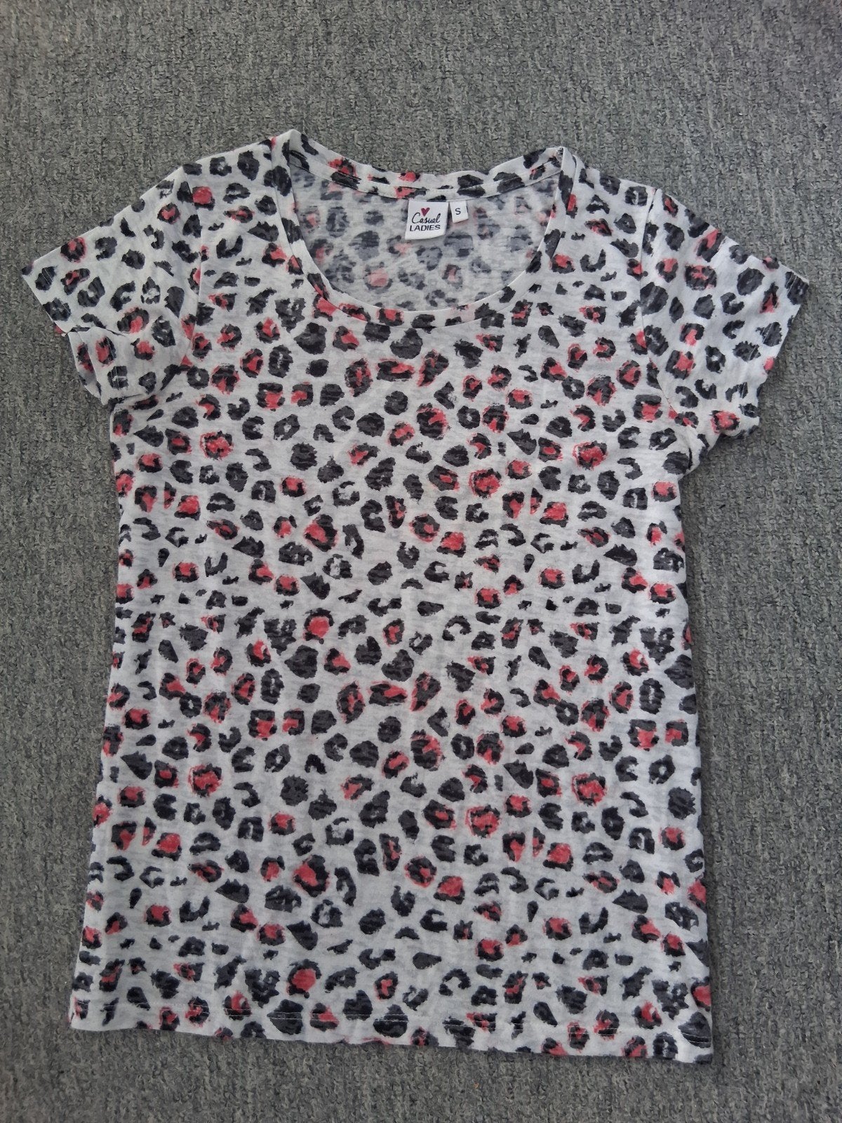 Casual Ladies T-shirt met luipaardprint, maat S, Meerkleurig, Casual Ladies, Ophalen of Verzenden, Korte mouw