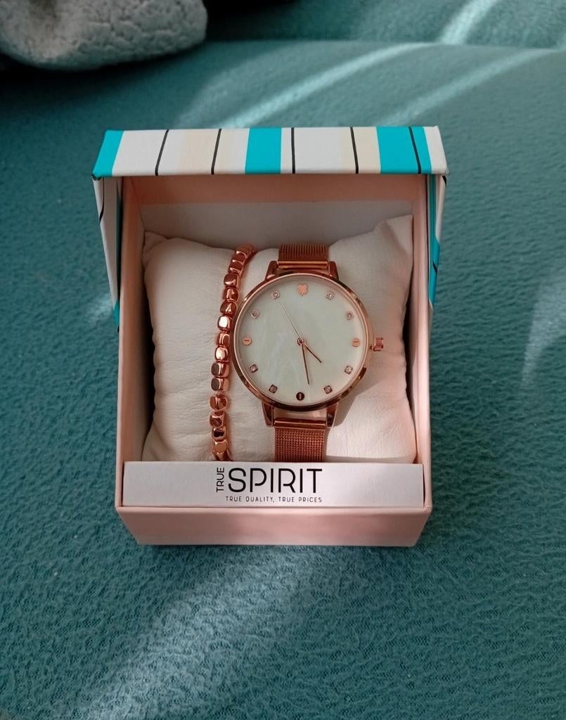 True Spirit Dameshorloge met Armband - Roségoud, Ophalen, Nieuw, Polshorloge
