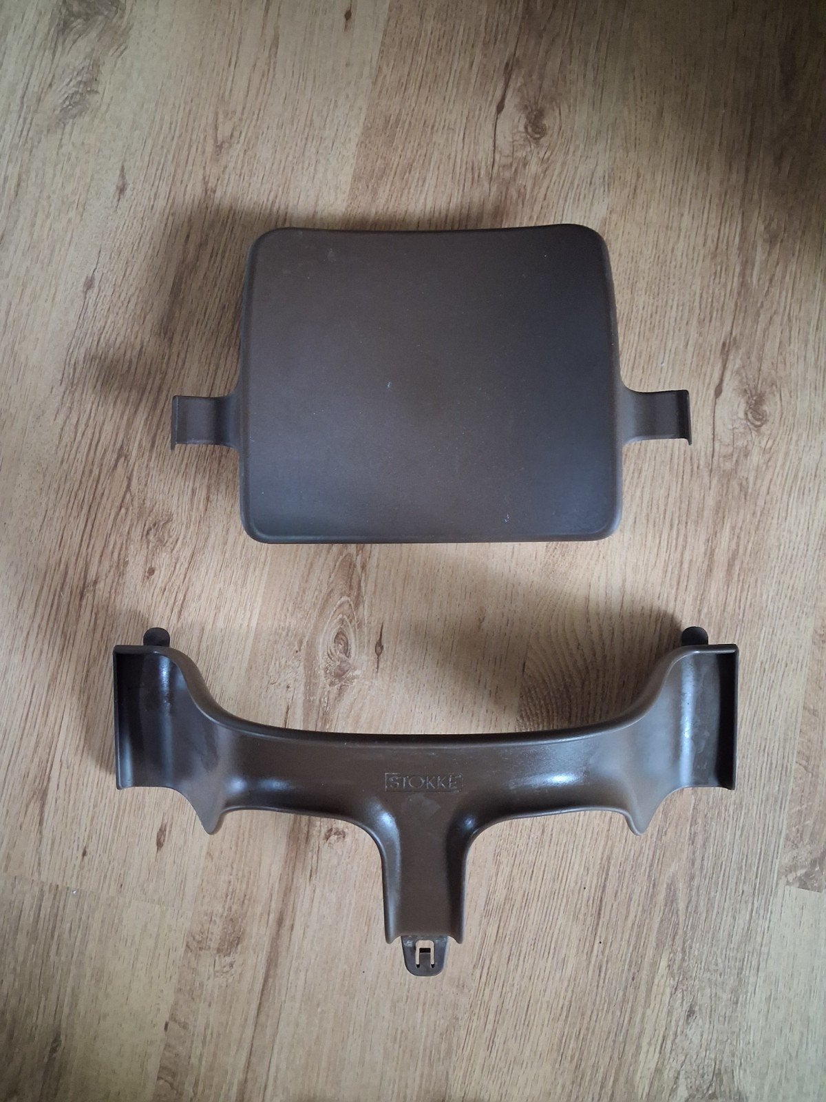 Stokke Tripp Trapp Babyset Donkerbruin, Ophalen of Verzenden, Gebruikt, Meegroeistoel, Stoelverkleiner