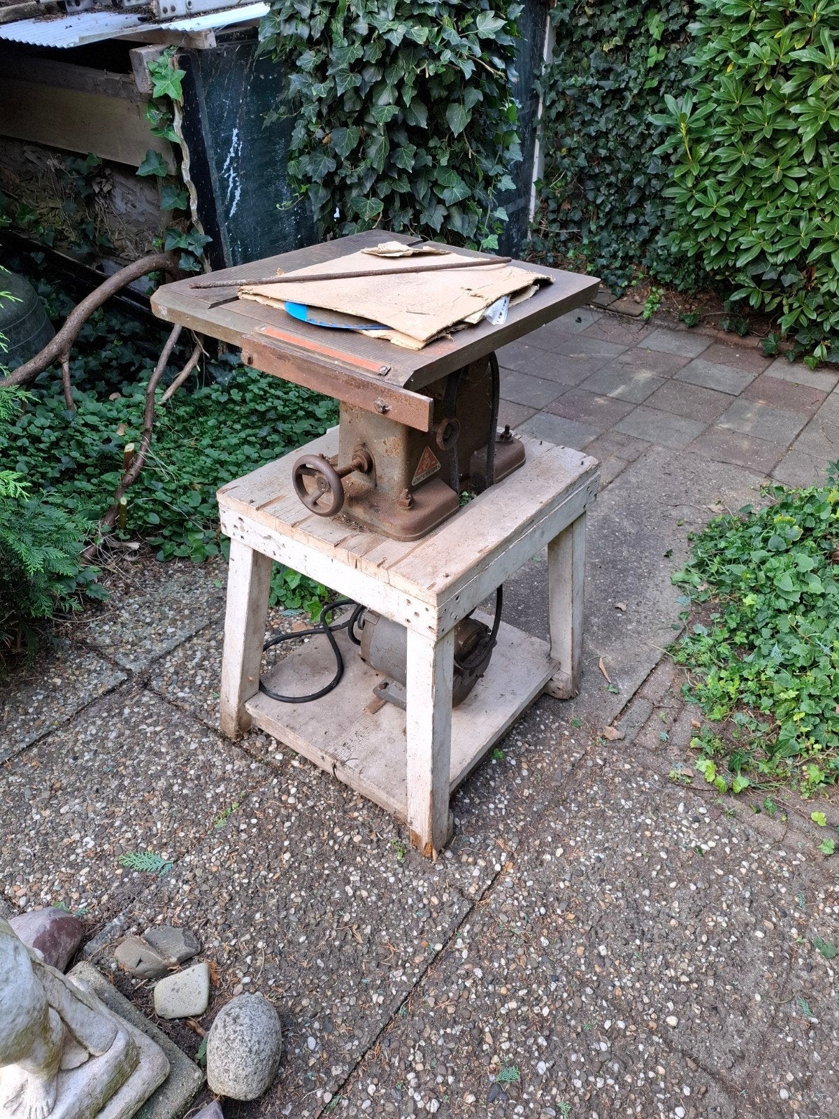 schuurvonst zaagtafel zaag zaagmachine, Ophalen, Gebruikt, Cirkelzaag