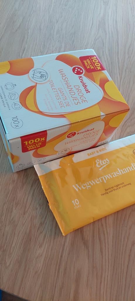 Droge washandjes, Ophalen of Verzenden