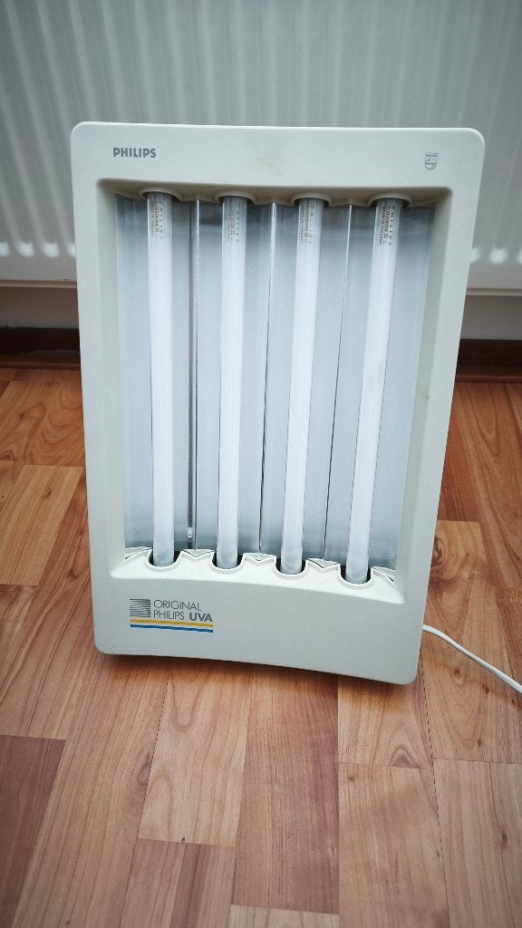 Philips gezichtsbruiner UVA compact studio HP 3151, Ophalen of Verzenden, Gebruikt, Gezichtsbruiner, Minder dan 10 lampen