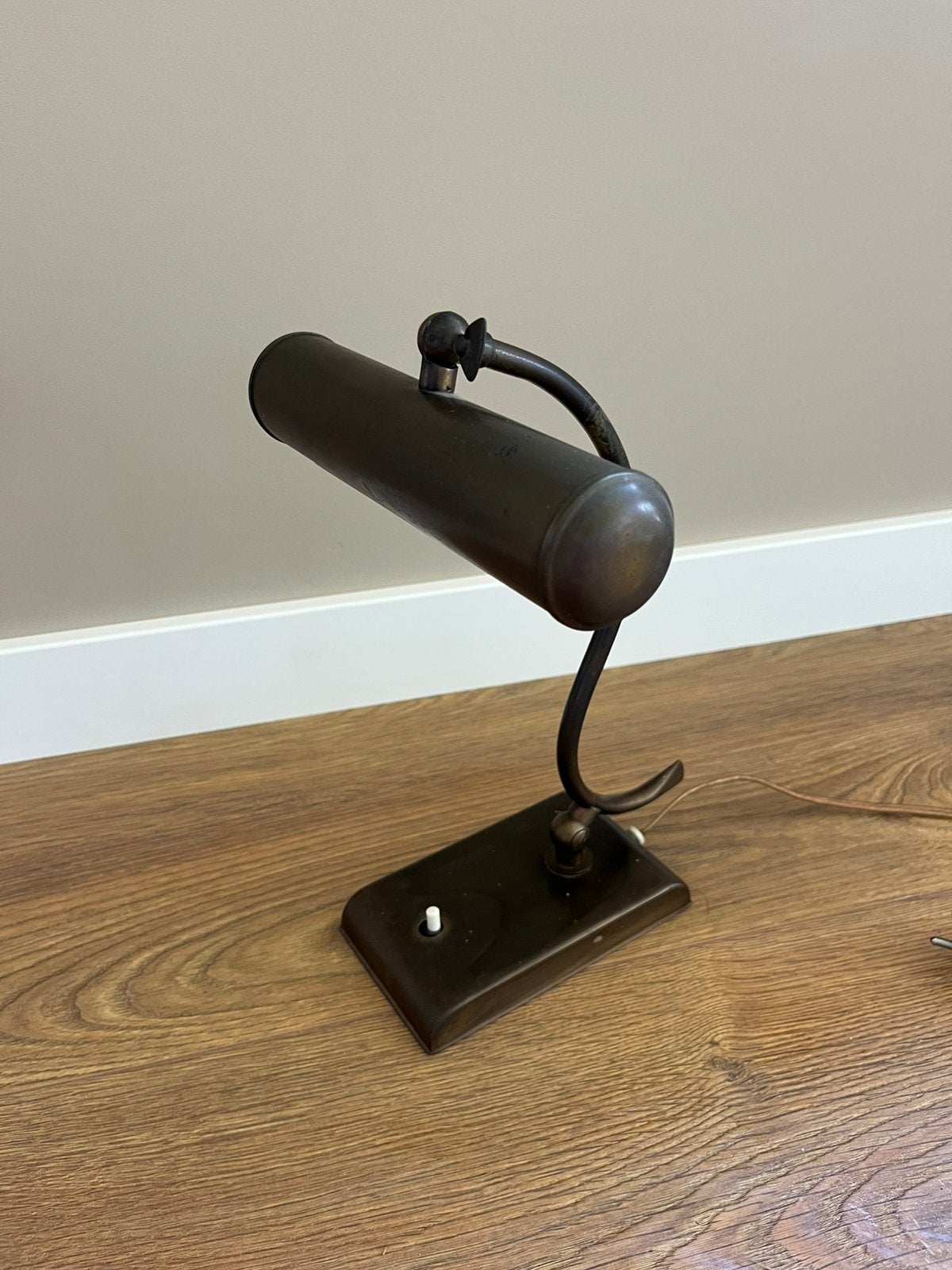 Pianolampje / bureaulampje / leeslampje, Ophalen, Bureaulamp, Gebruikt, Goud