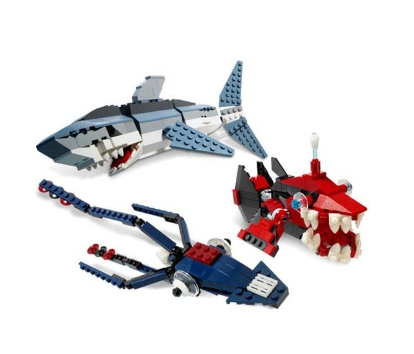 Lego creator Roofdieren uit de diepzee (4506), Lego, Ophalen of Verzenden, Zo goed als nieuw, Inclusief instructies