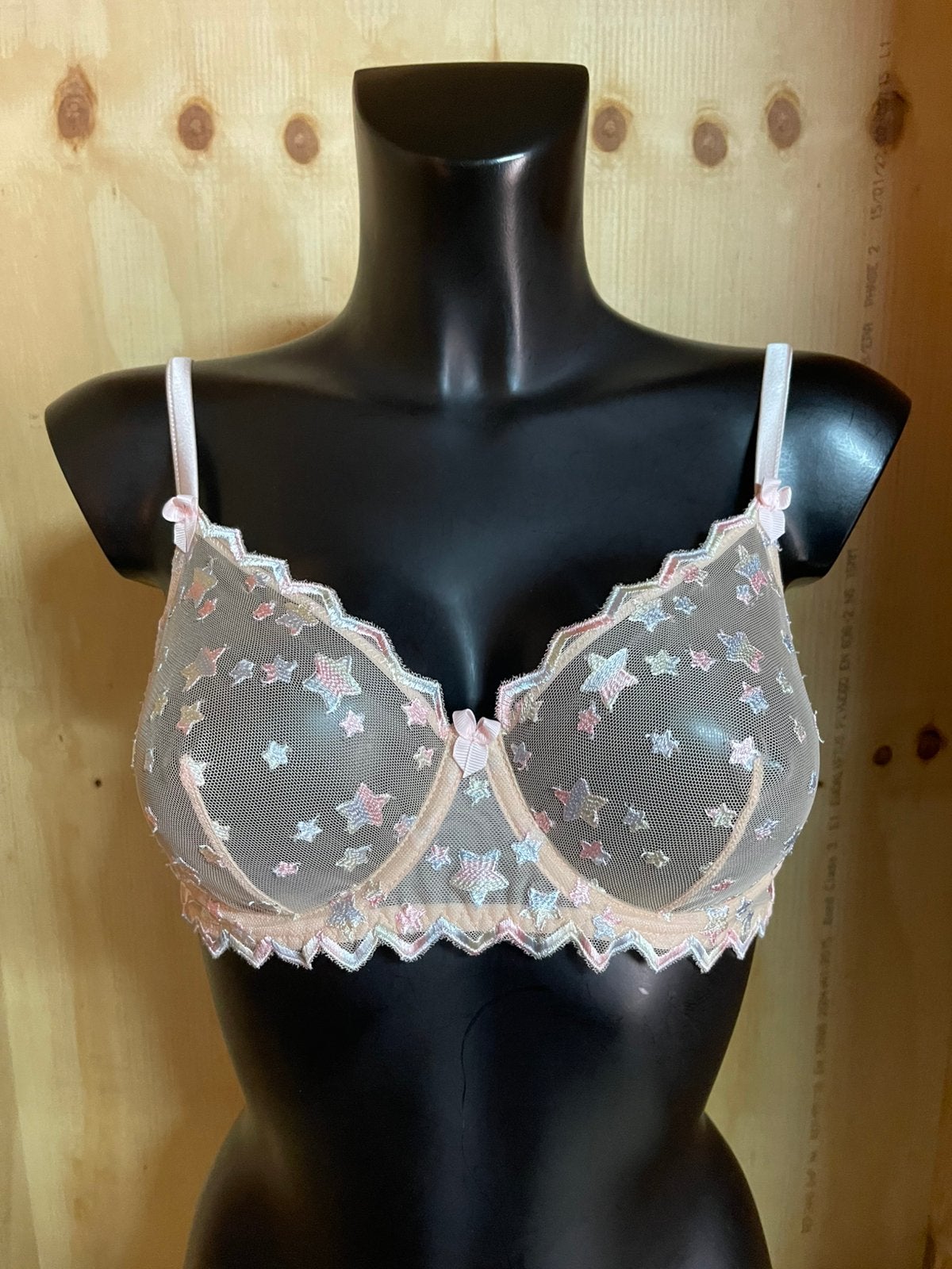 Mimi holliday bh maat 80b model angel face, Verzenden, Roze, BH