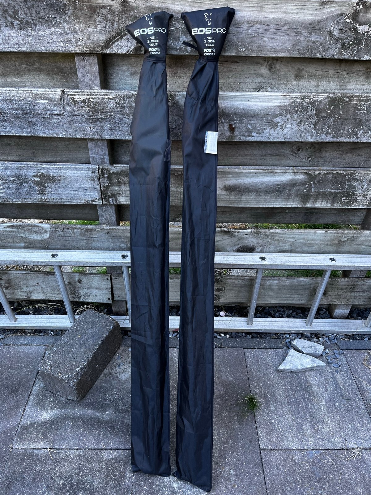 Fox Eos Pro 3lbs 12ft Tele Karperhengels (2 stuks), Watersport en Boten, Hengelsport | Algemeen, Ophalen of Verzenden, Zo goed als nieuw