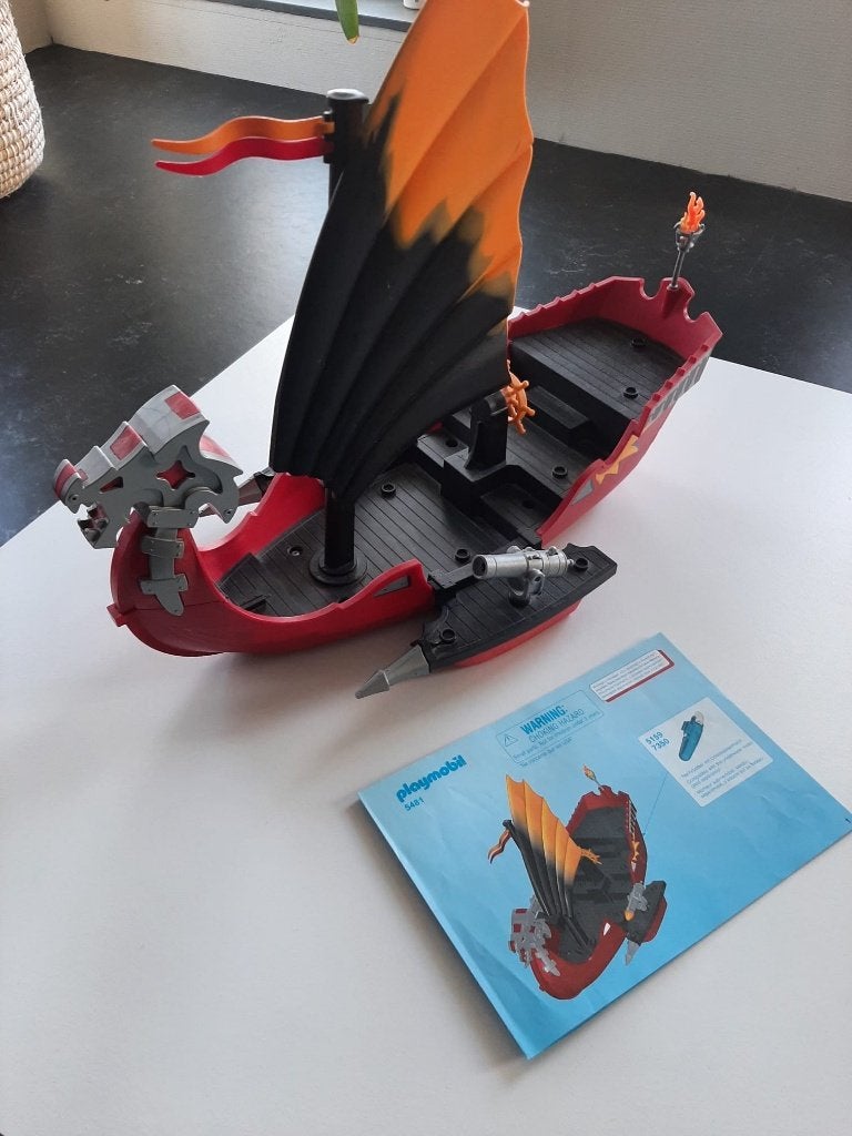 Playmobil Drakenslagschip (5481), Kinderen en Baby's, Speelgoed | Playmobil, Ophalen, Complete set, Zo goed als nieuw, Dragons