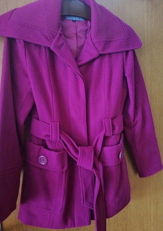 Leuke Fuchsia Jas - Maat 38/40 (M), Maat 38/40 (M), Ophalen of Verzenden, Zo goed als nieuw, Roze