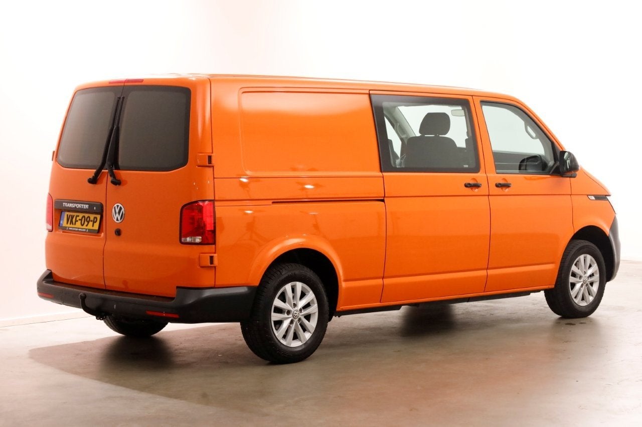 Volkswagen Transporter T6.1 2.0 TDI 110pk Lang D.C. Airco/Na, Voorwielaandrijving, 15 km/l, Gebruikt, Euro 6