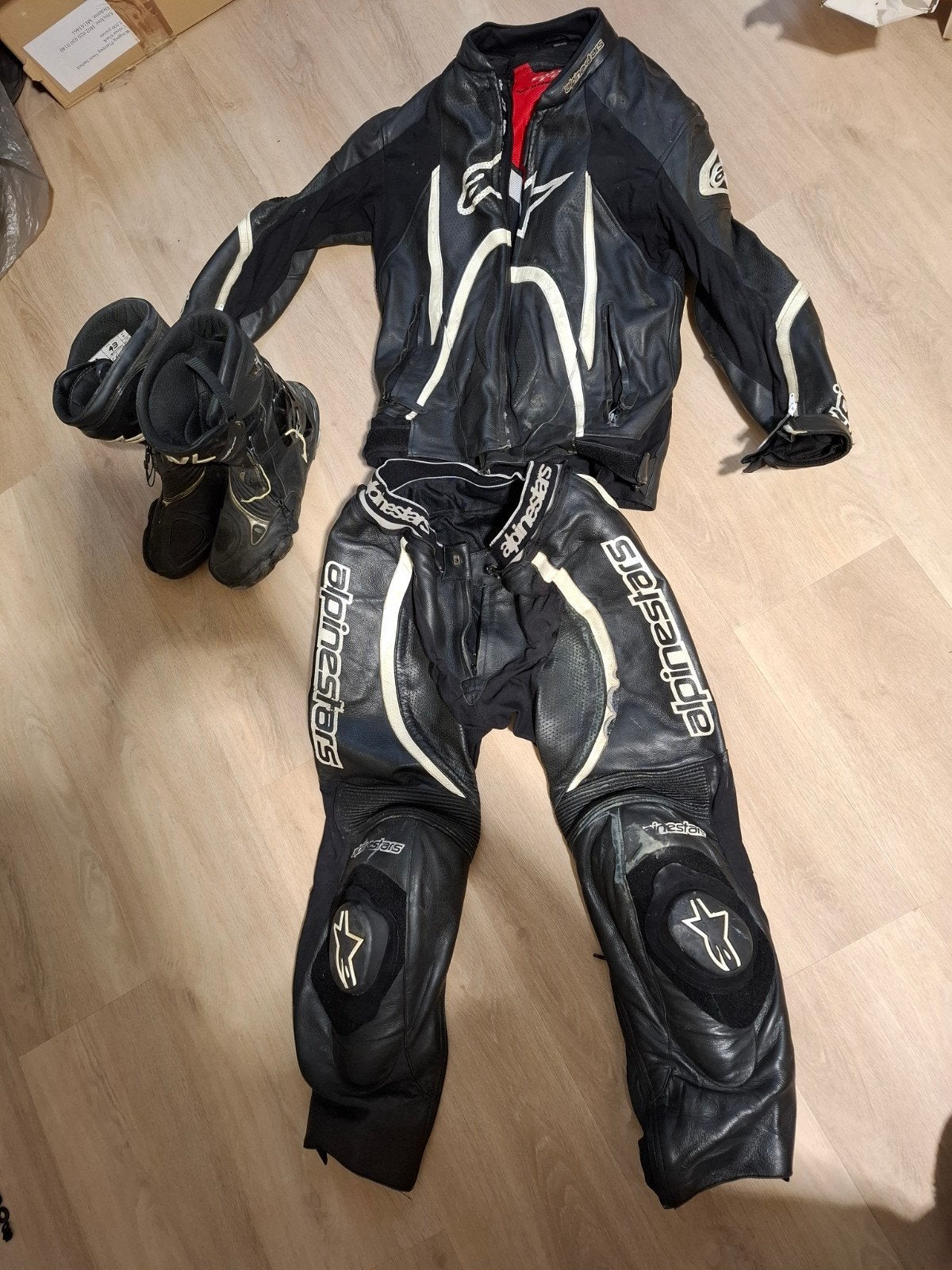 Alpinestars motorpak met laarzen, Motoren, Kleding | Motorkleding, Ophalen of Verzenden, Tweedehands, Combipak