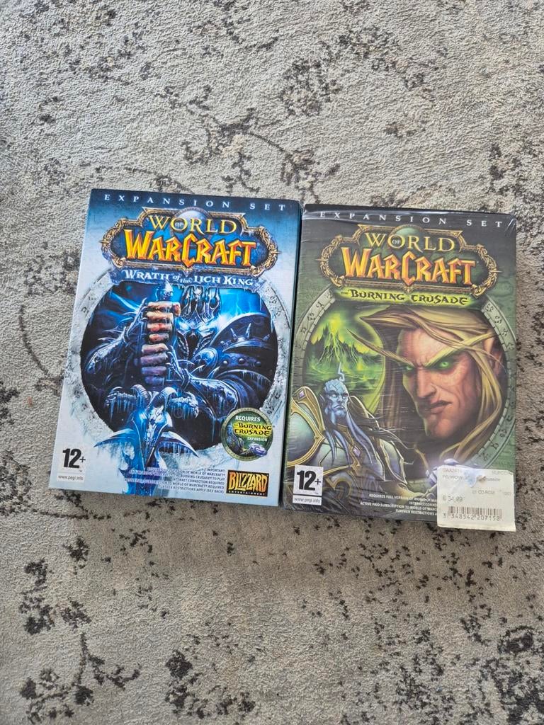 World of Warcraft uitbreidingen (2 stuks) – PC, 1 speler, Ophalen of Verzenden, Zo goed als nieuw, Role Playing Game (Rpg)