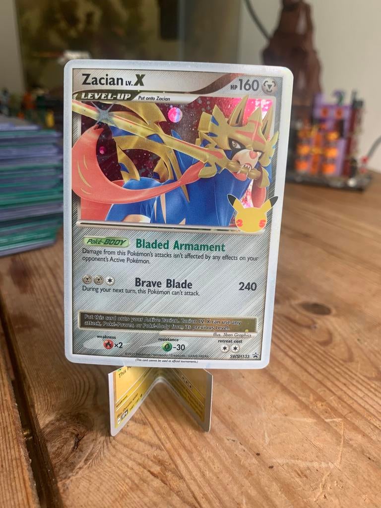 Zacian lv.X celebrations promo #SWSH135, Ophalen of Verzenden, Zo goed als nieuw